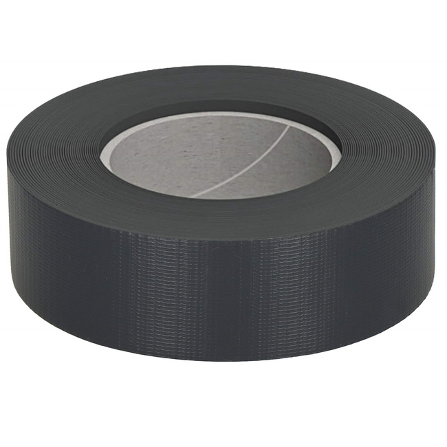 SPRINGOS Plotová páska s montážnymi klipmi 20 ks PVC 35 m × 4,75 cm 450 g/m² antracit FN0003