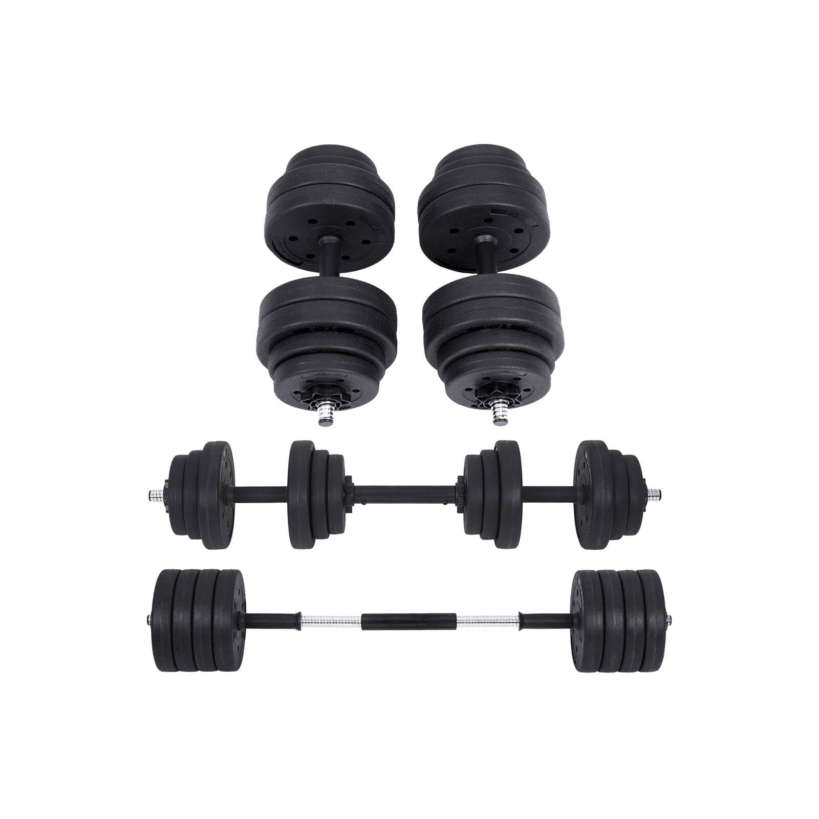 E-shop Nastaviteľná sada činiek SONGMICS 2v1 30 kg SYL30HBK