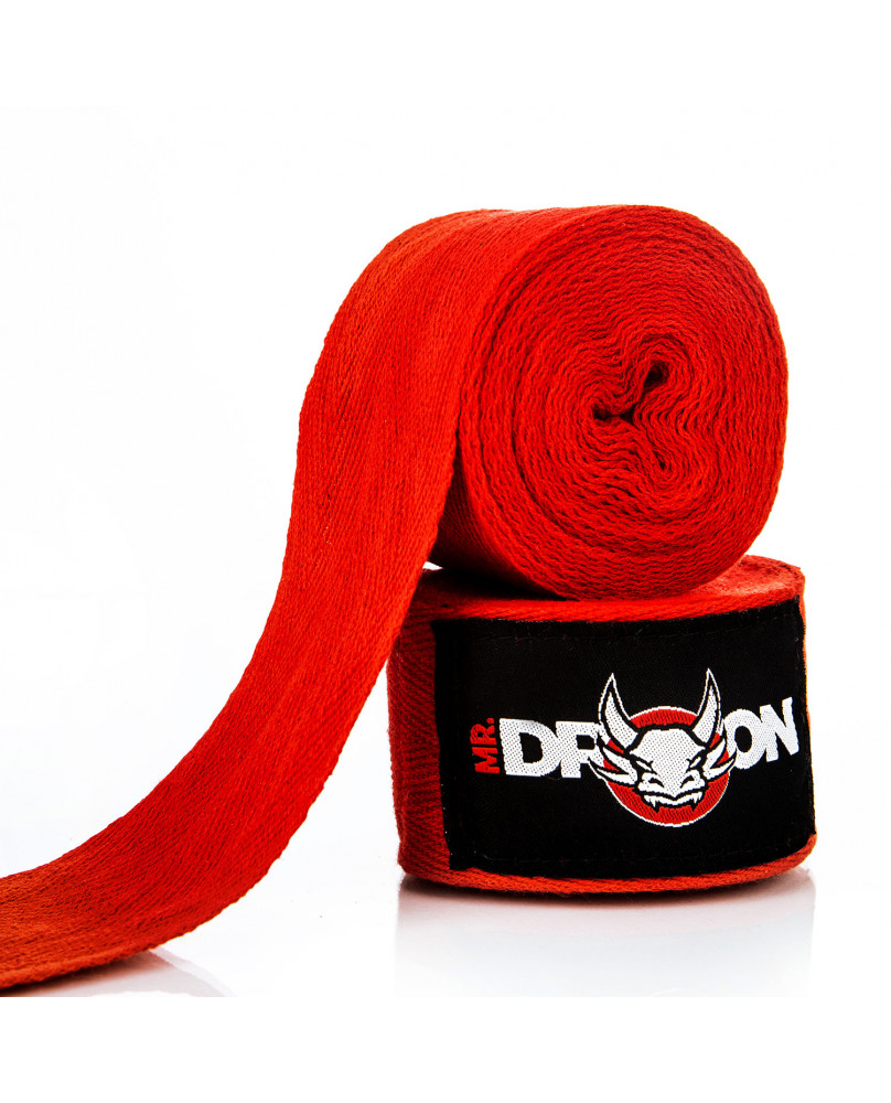 Boxerské bandáže Mr.Dragon 350 cm - červené