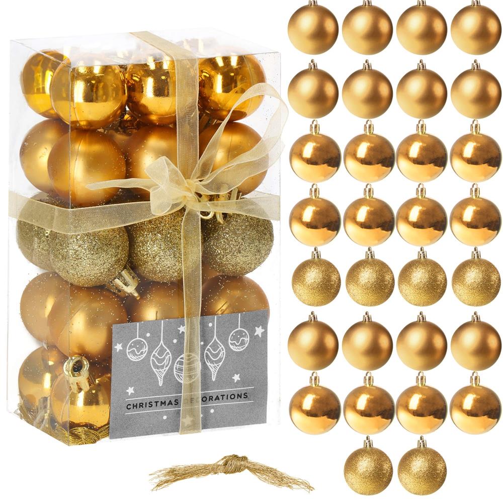 Vianočné gule na stromček 30 ks SPRINGOS CA0013