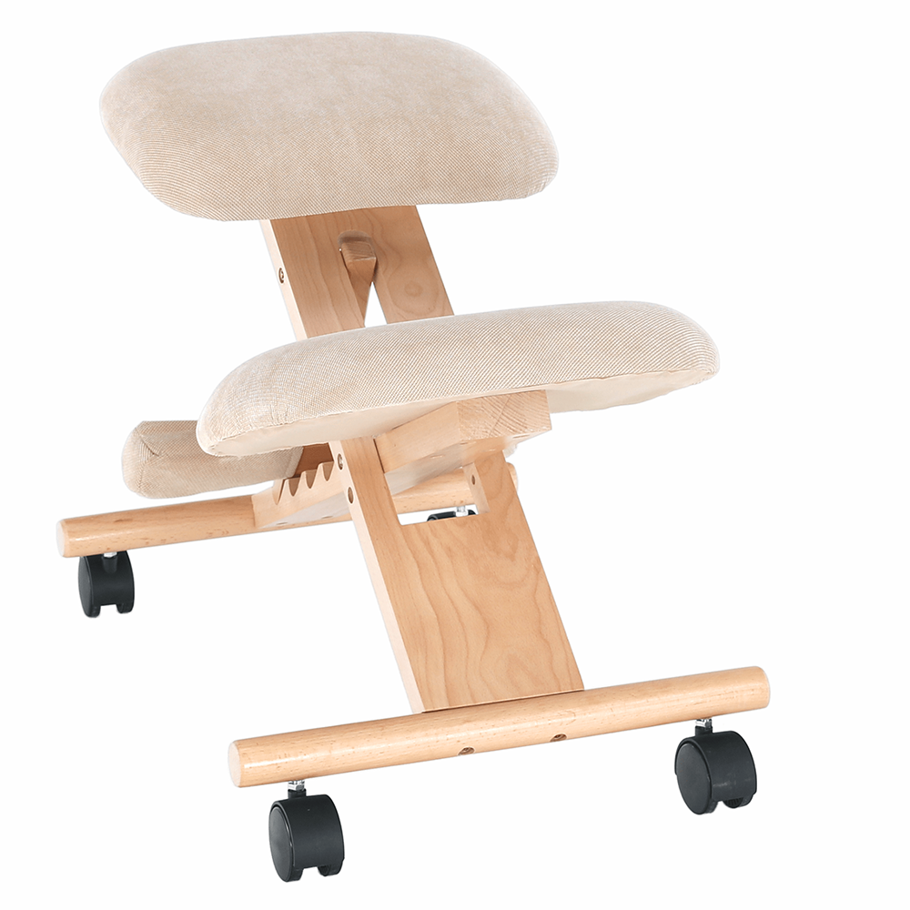 E-shop Kondela Ergonomická kľakačka, krémová/buk, GROCO