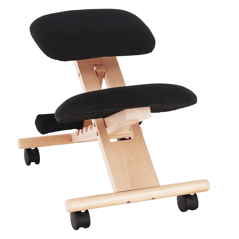 E-shop Kondela Ergonomická kľakačka, čierna/buk, GROCO