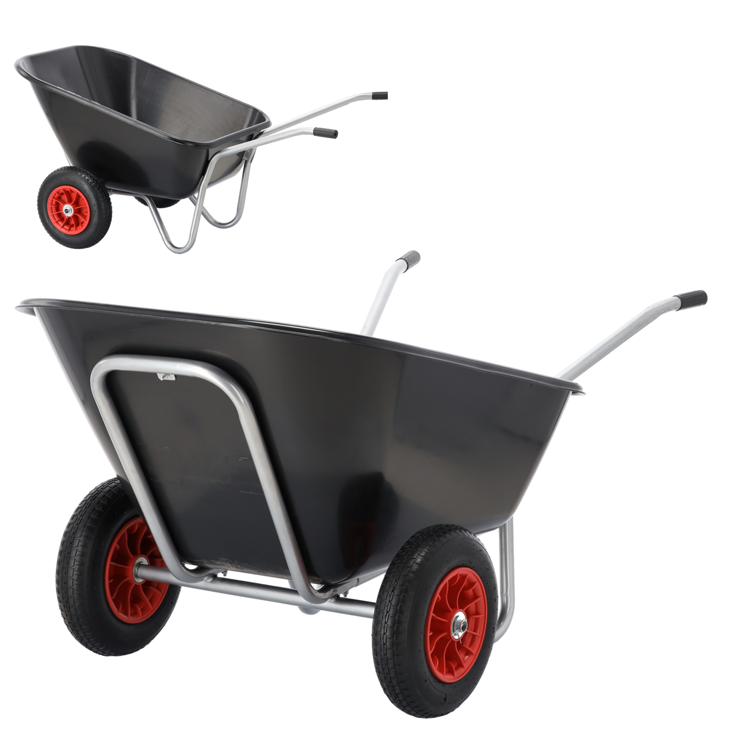 E-shop GARDEN LINE Záhradný fúrik – objem 280 l, čierny