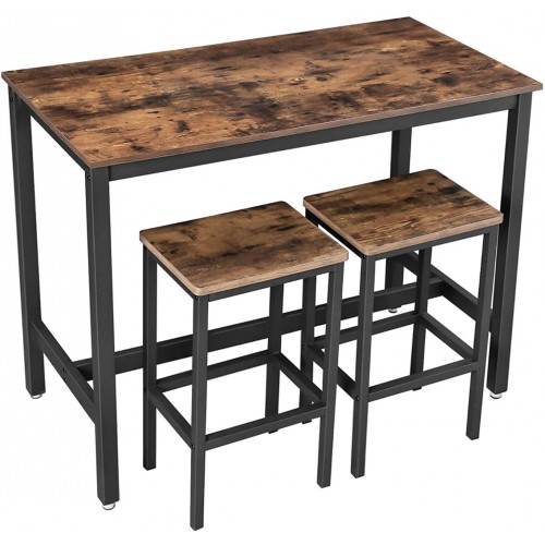 E-shop Barový stôl so stoličkami VASAGLE LBT15X