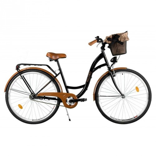 E-shop Mestský retro bicykel 1-prevodový LUX MILORD 28 " čierno-hnedý