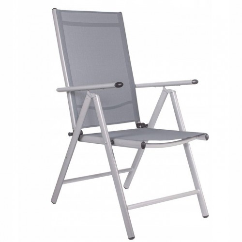 E-shop Záhradná stolička SPRINGOS GC0021 - šedá