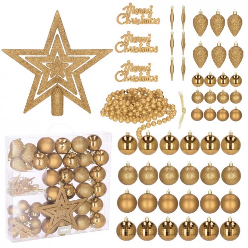 Vianočné ozdoby na stromček 51 ks SPRINGOS CA0128