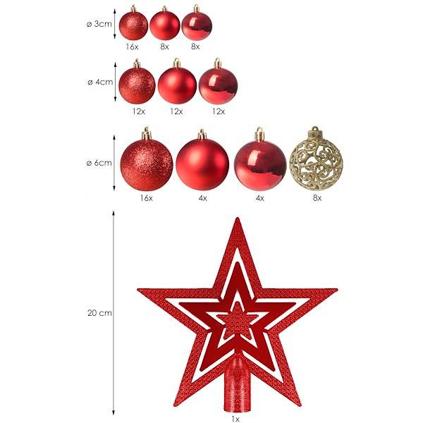 Vianočné ozdoby na stromček 100 ks SPRINGOS CA0122