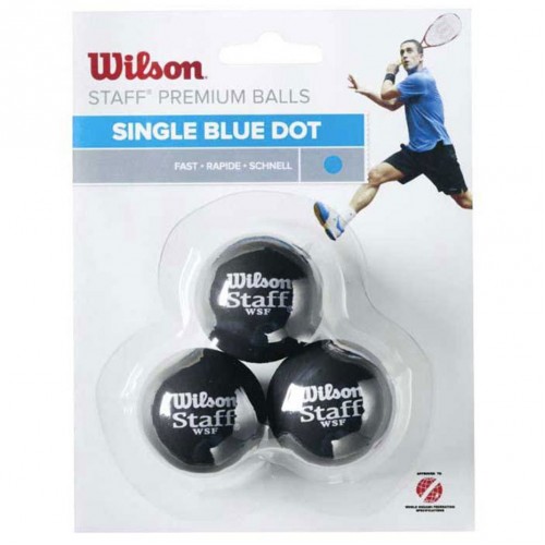 E-shop Squashové loptičky 3ks Wilson Staff Blue WRT618000