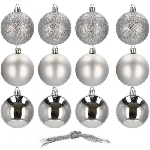 Vianočné gule na stromček 12 ks SPRINGOS CA0002