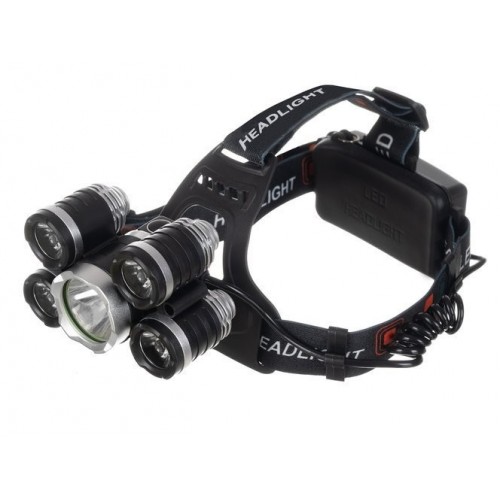 Multifunkčná čelovka 5 x LED T6 CREE IsoTrade
