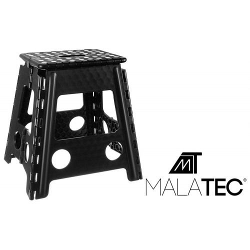 E-shop Skladacia taburetka 39 cm Malatec - čierna