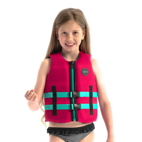 Detská neoprénová záchranná vesta JOBE HOT PINK veľ. 176