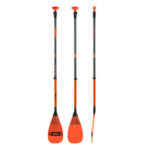 Pádlo na paddleboard 3-dielné JOBE FIBERGLASS - oranžové