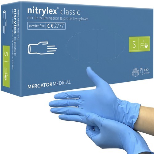 E-shop Nitrilové rukavice 100 ks. S Iso Trade - modré