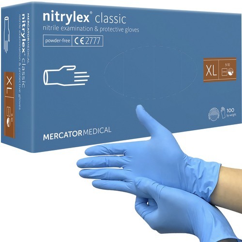 E-shop Nitrilové rukavice 100 ks. XL Iso Trade - modrá