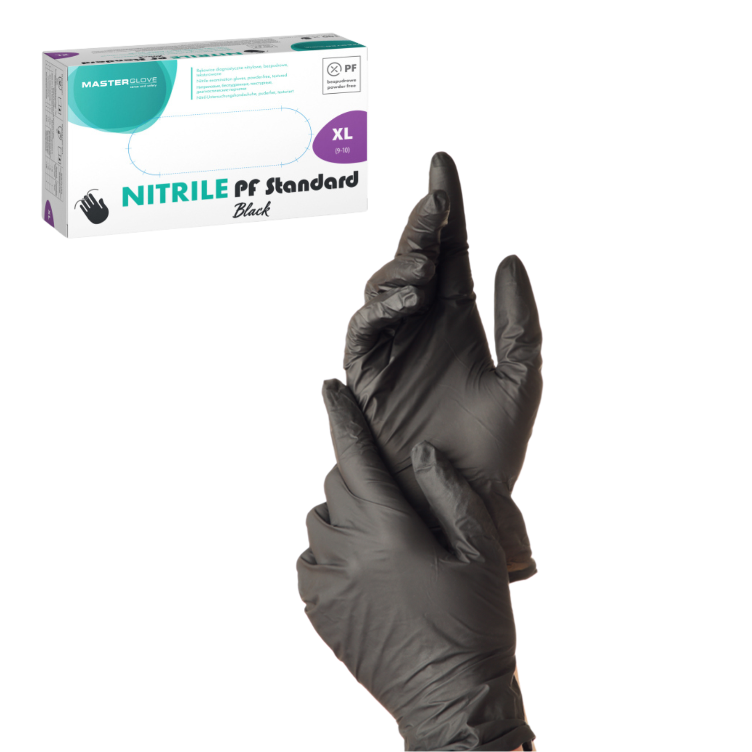 Čierne nitrilové rukavice XL – 100 ks SOR5921
