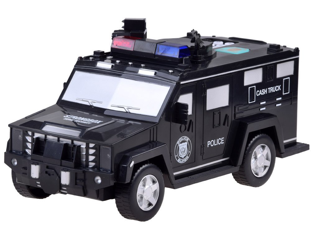 Pokladnička policajné auto s prasiatkom ZA3705