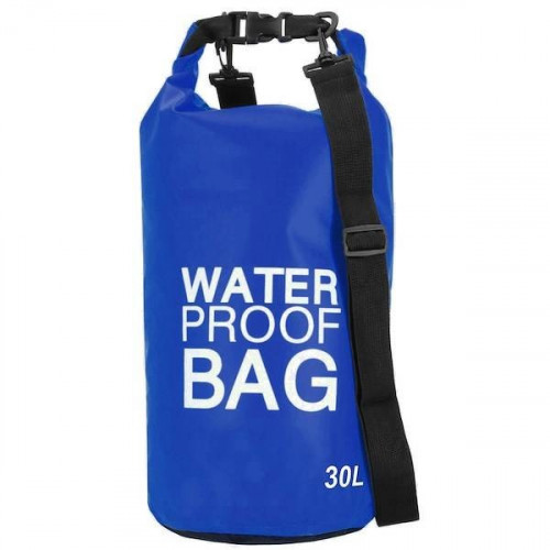 E-shop Vodotesná taška 30 l SPRINGOS CS0033 - modrá