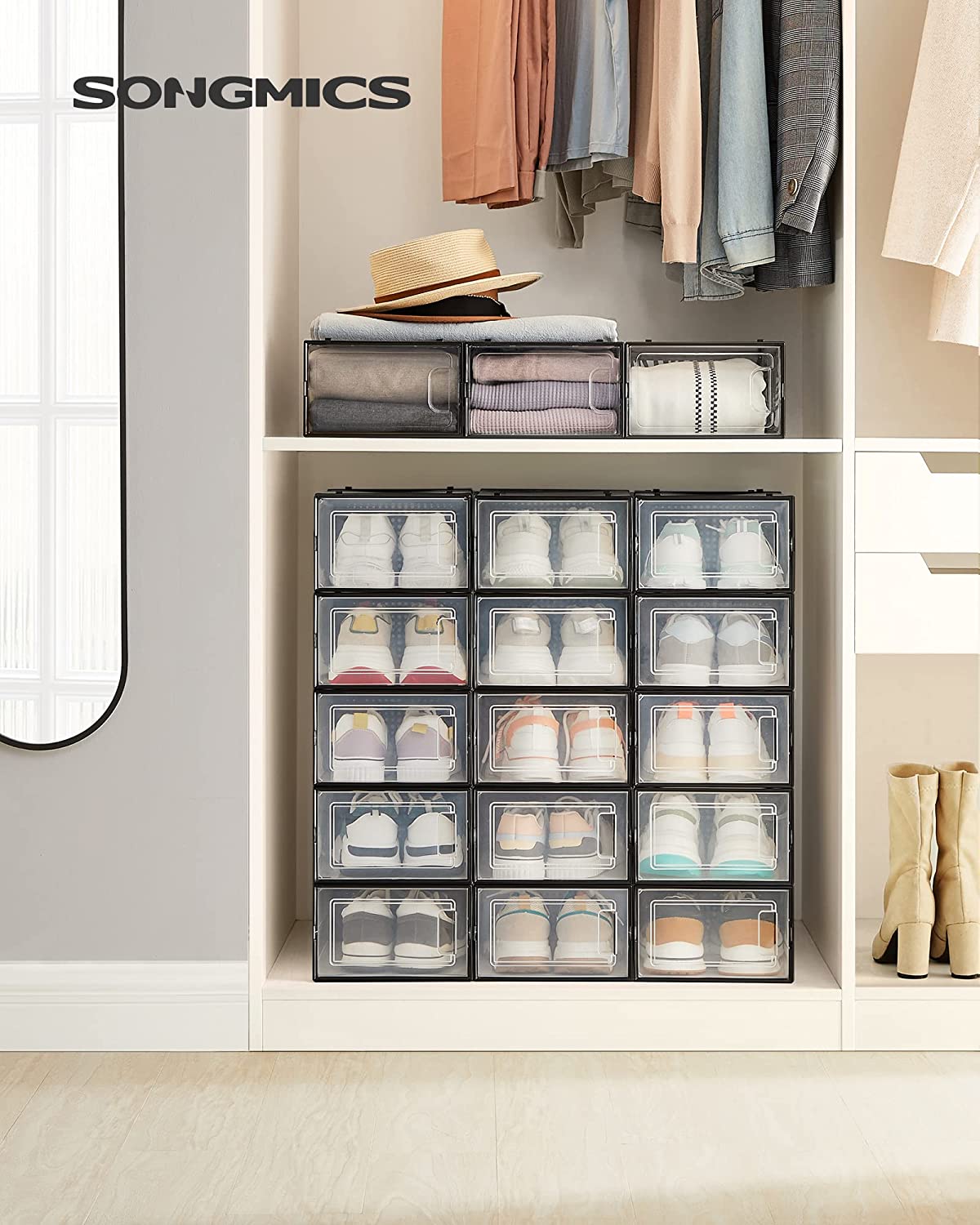 Úložné boxy 18 ks SONGMICS LSP007B18