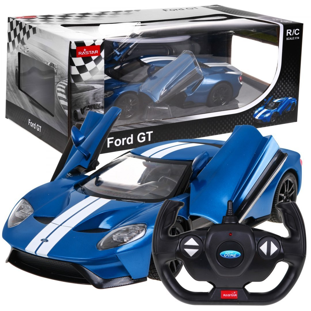 E-shop Auto R/C Ford GT 1:14 RASTAR 78100 - modré