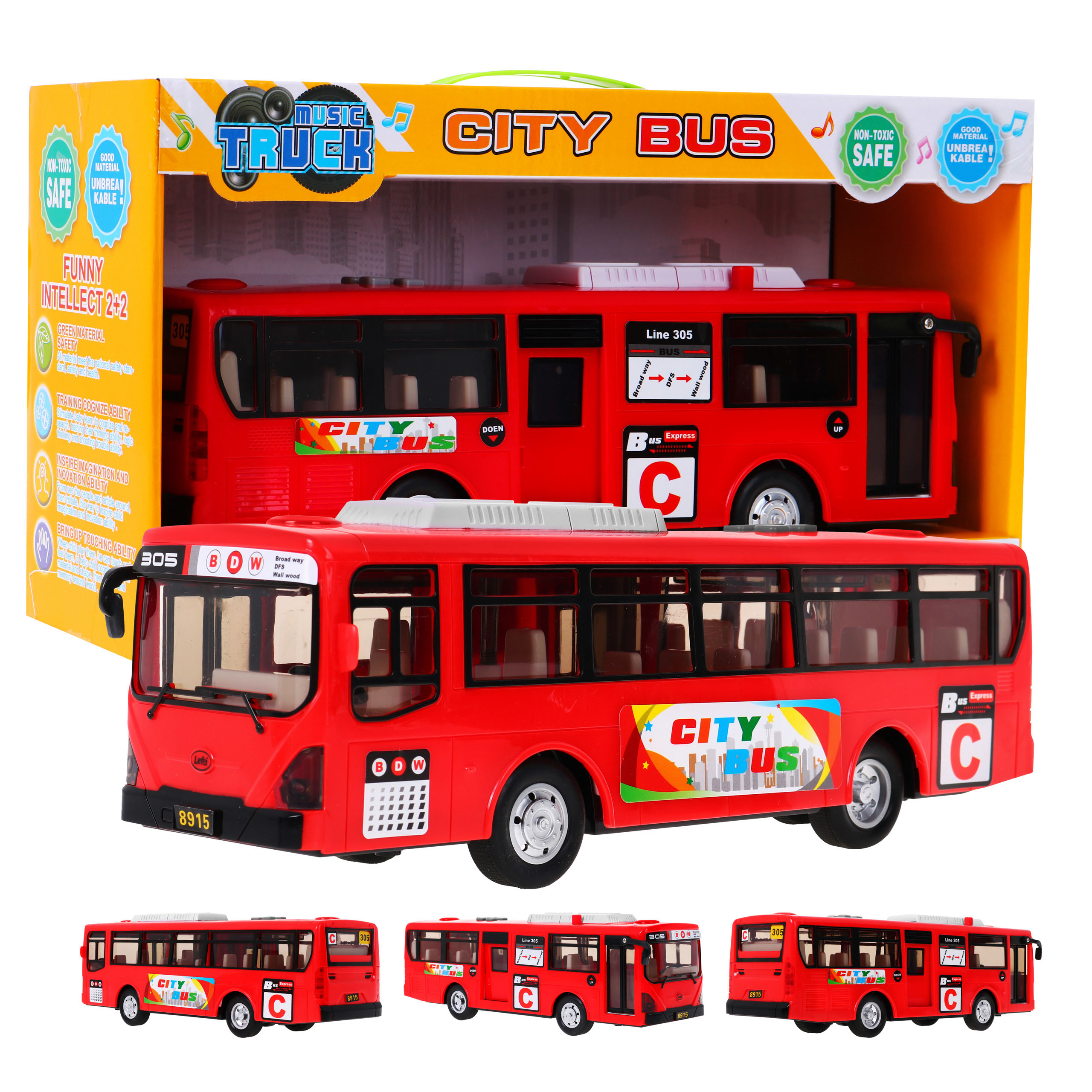 Interaktívny školský autobus Ramiz 8915 - červený