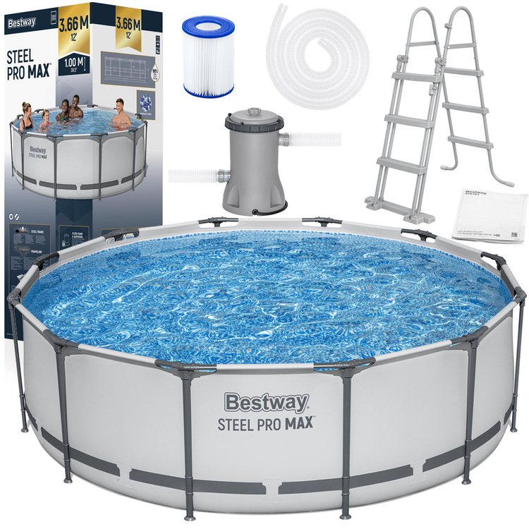 Bazén 366x100 cm Steel Pro Bestway - 56418