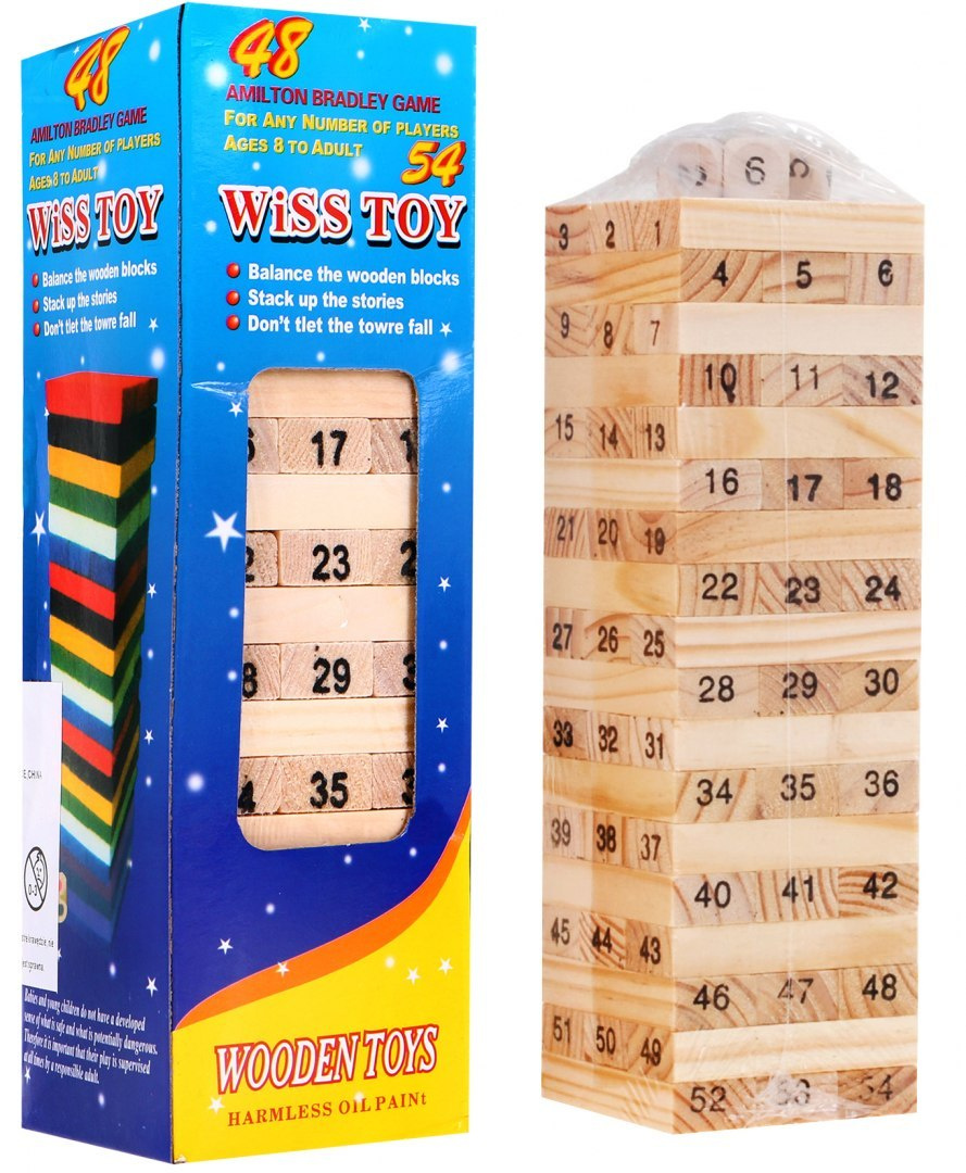 Drevená arkádová hra Jenga kocky ZGR.MZ2013