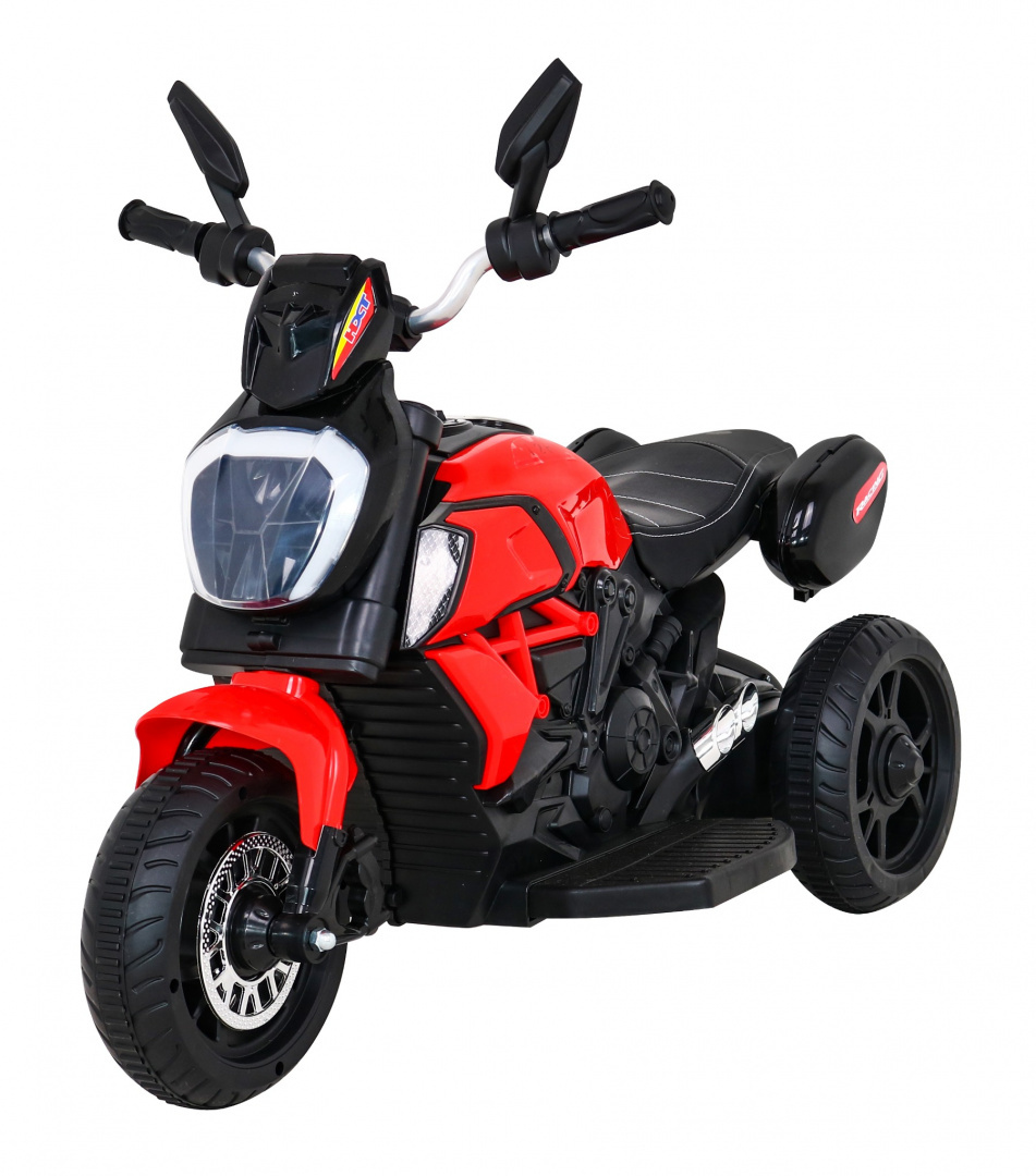 RAMIZ Motorka na batérie pre deti FAST TOURIST - červená