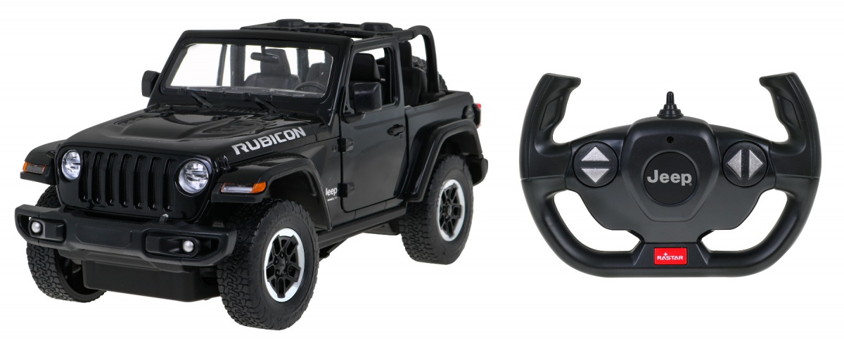 E-shop Auto R/C JEEP Wrangler JL 1:14 RASTAR 79400 - čierne