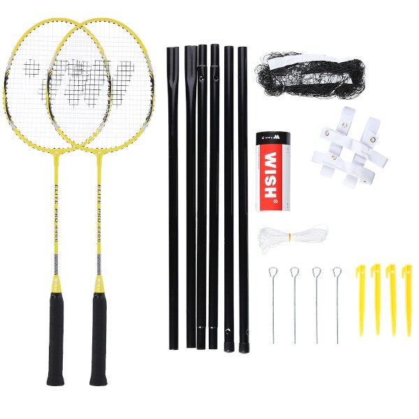 E-shop Sada rakiet na badminton WISH Alumtec 4466 - žltá