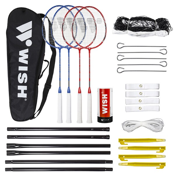 E-shop WISH Sada na badminton ALUMTEC 5566 - červená/modrá