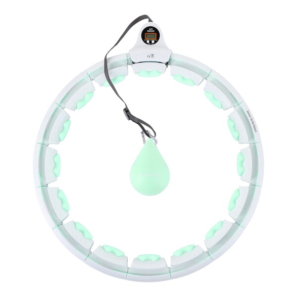 Masážna hula hop so závažím HMS HHW06 - zelená