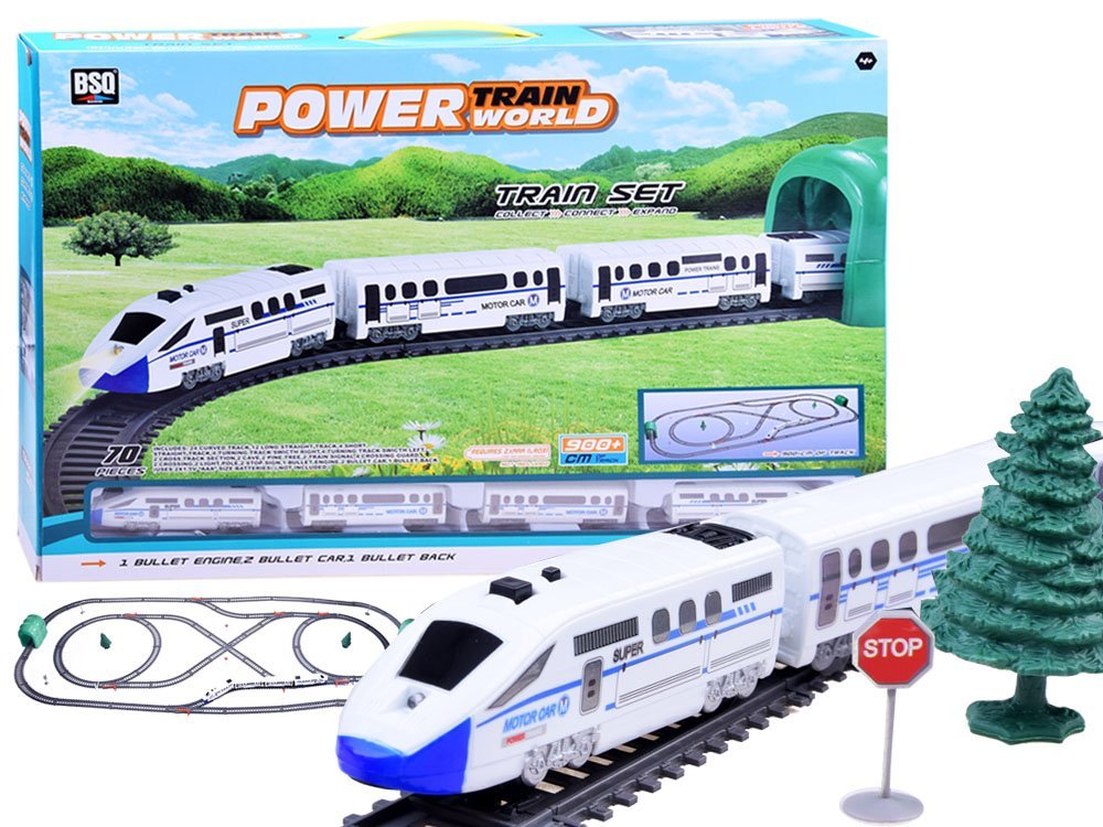 Moderný elektrický vláčik s vozňami s dĺžkou trasy 900 cm RC0467
