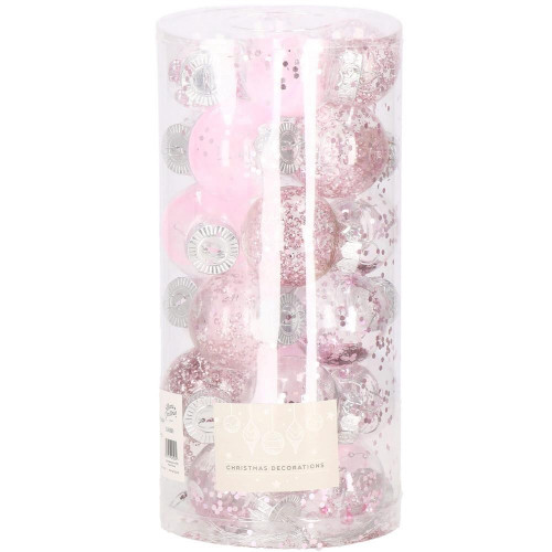 Vianočné gule 24 ks SPRINGOS CA0885