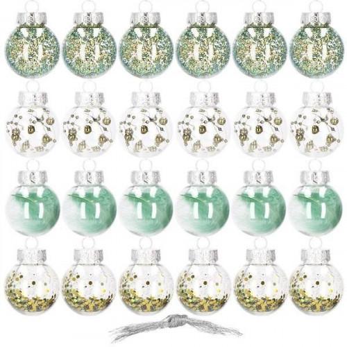 Vianočné gule 24 ks SPRINGOS CA0887