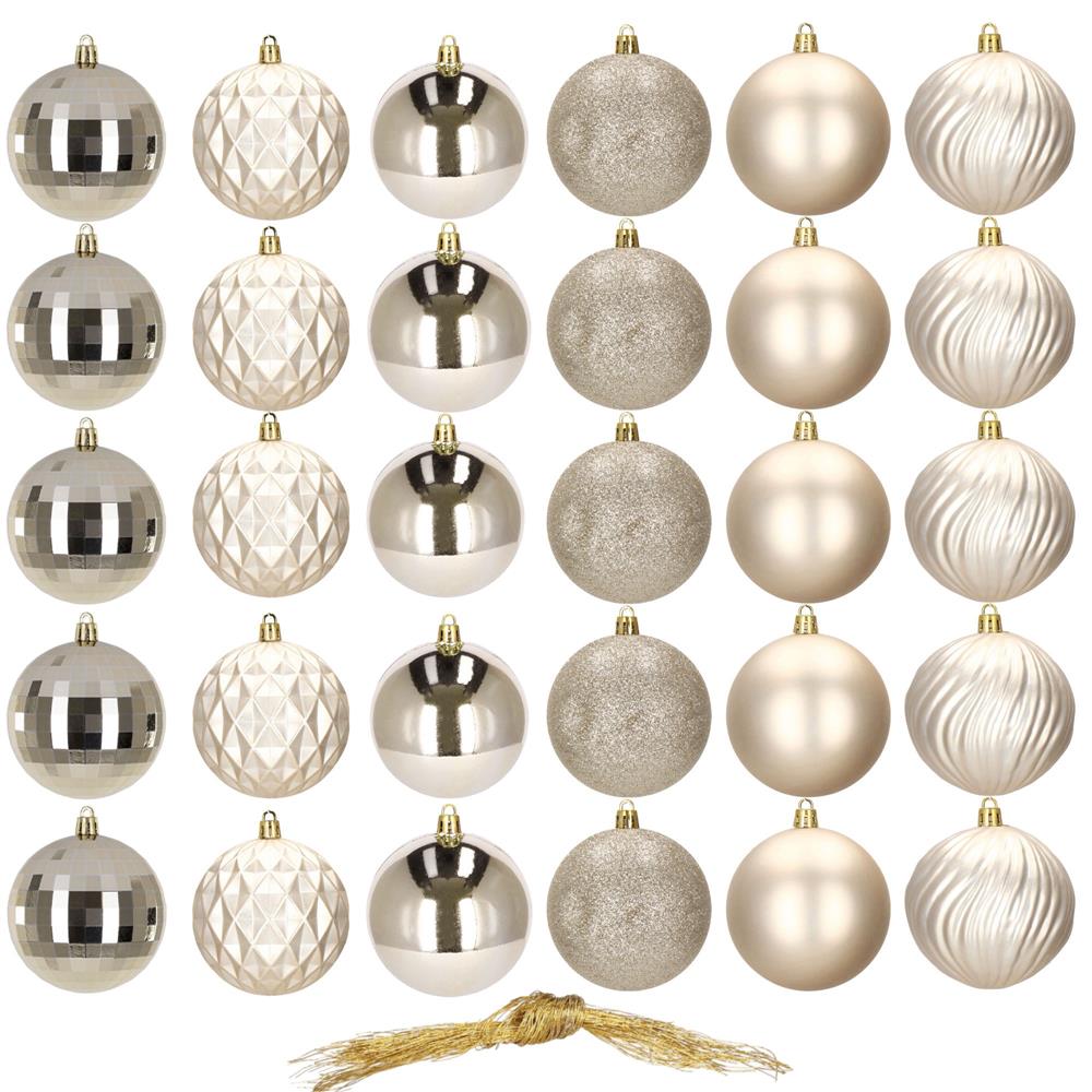 Vianočné gule na stromček 30 ks SPRINGOS CA0874