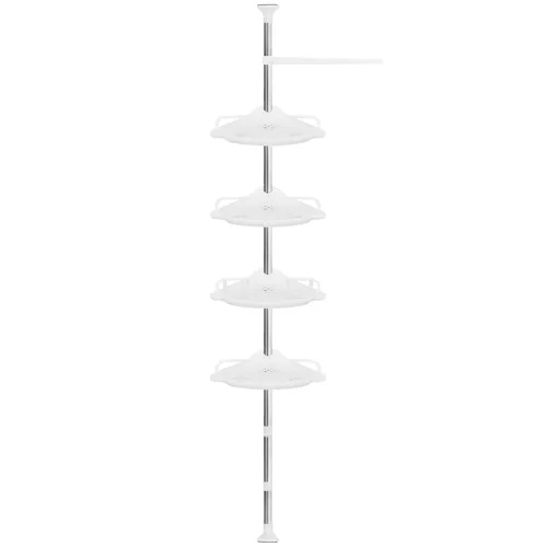 Nastaviteľná rohová polica do kúpeľne 230- 300 cm Ruhhy 23369