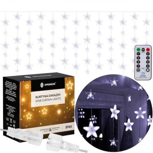 Vianočný záves 136 LED svetiel SPRINGOS CL4006