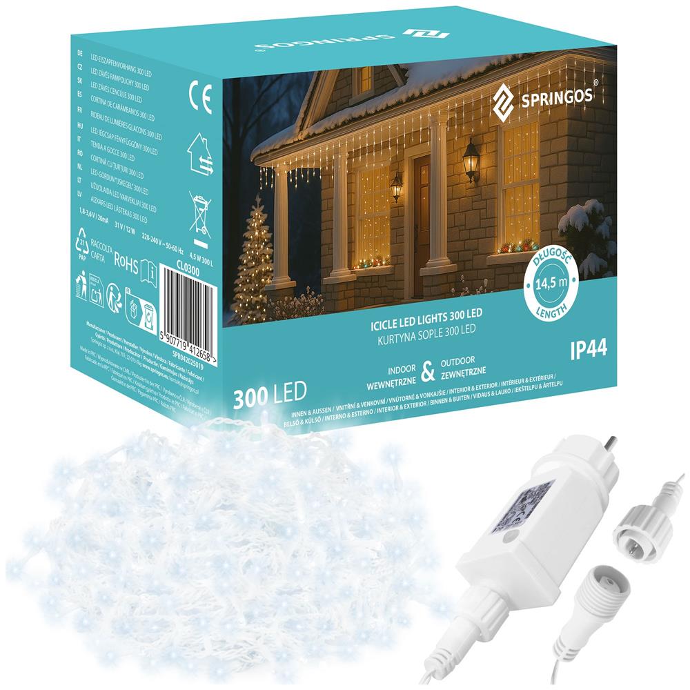 Vianočné osvetlenie 300 LED SPRINGOS CL0300