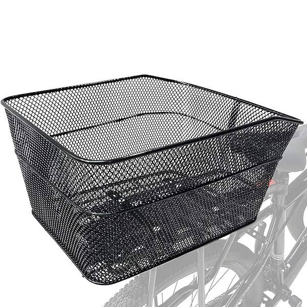 Čierny kovový košík na bicykel SPRINGOS BA0032