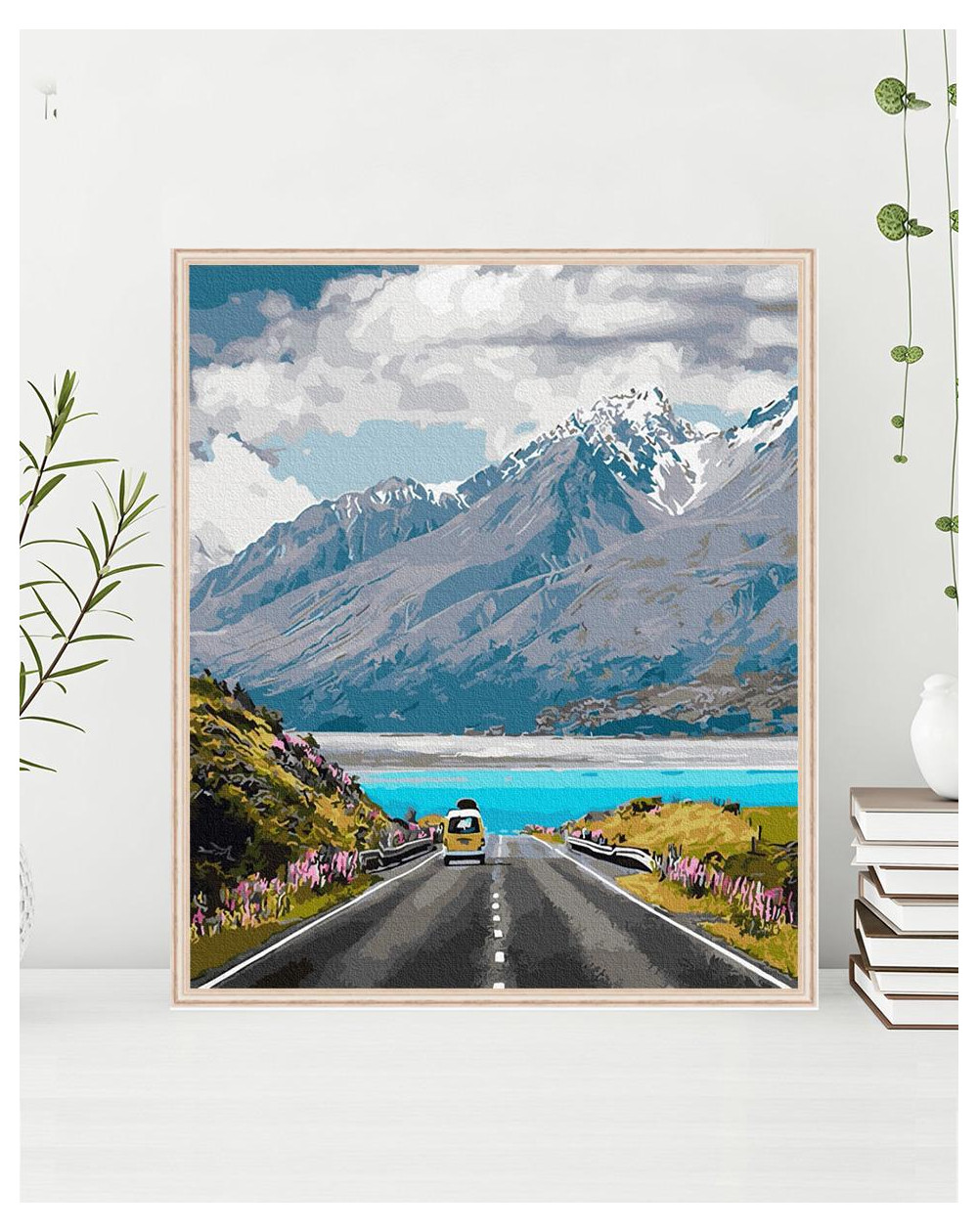 Maľovanie podľa čísel 40x50 cm RAMIZ - hory