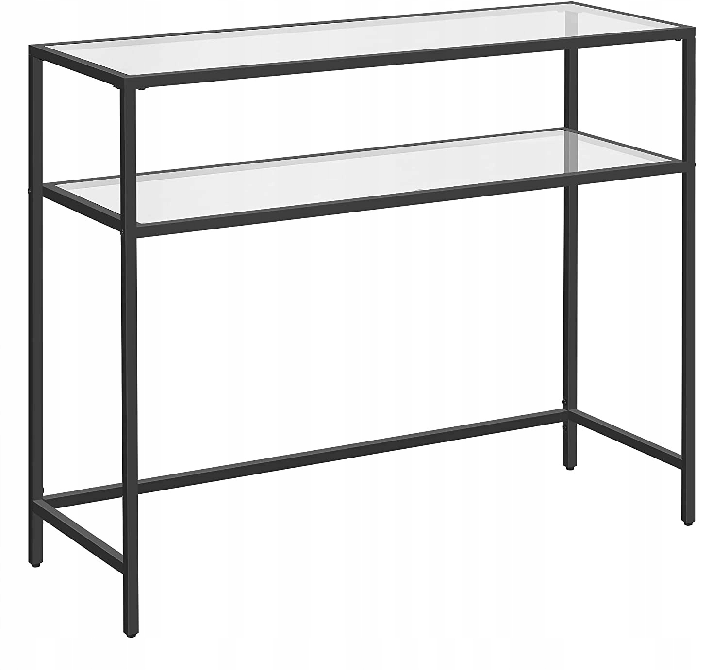 SONGMICS Konzolový stolík s 2 policami VASAGLE LGT025B01