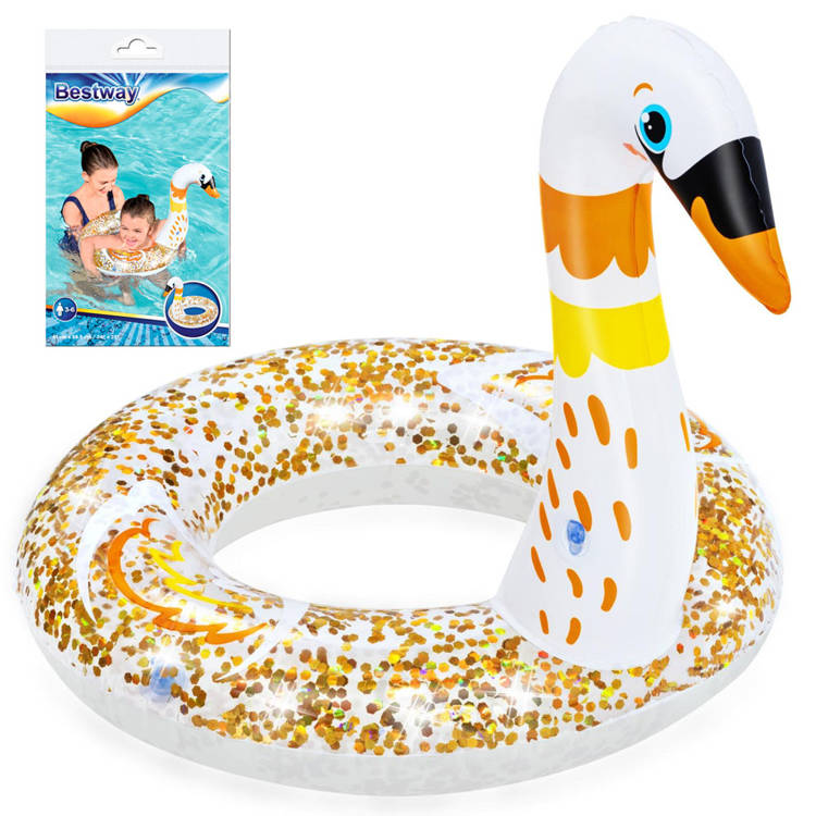 Plávajúce koleso labuť 61cm Bestway 36306 - biele
