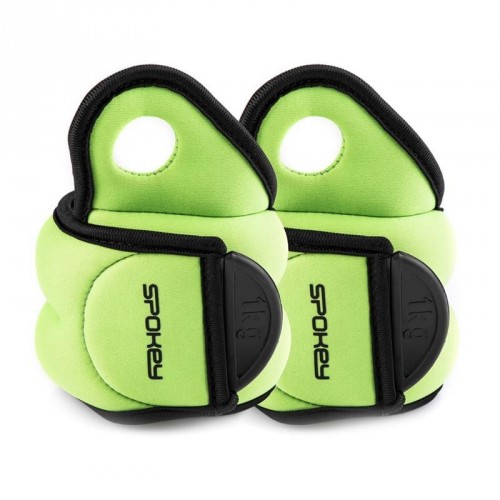 Závažie na zápästie Spokey COM FORM IV 2 x 1,0kg - zelené