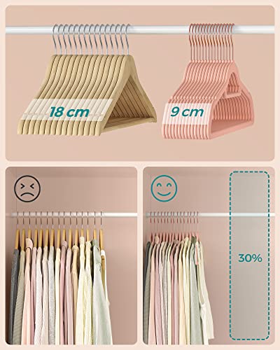 Zamatové ramienka 50 ks SONGMICS CRF21PK50