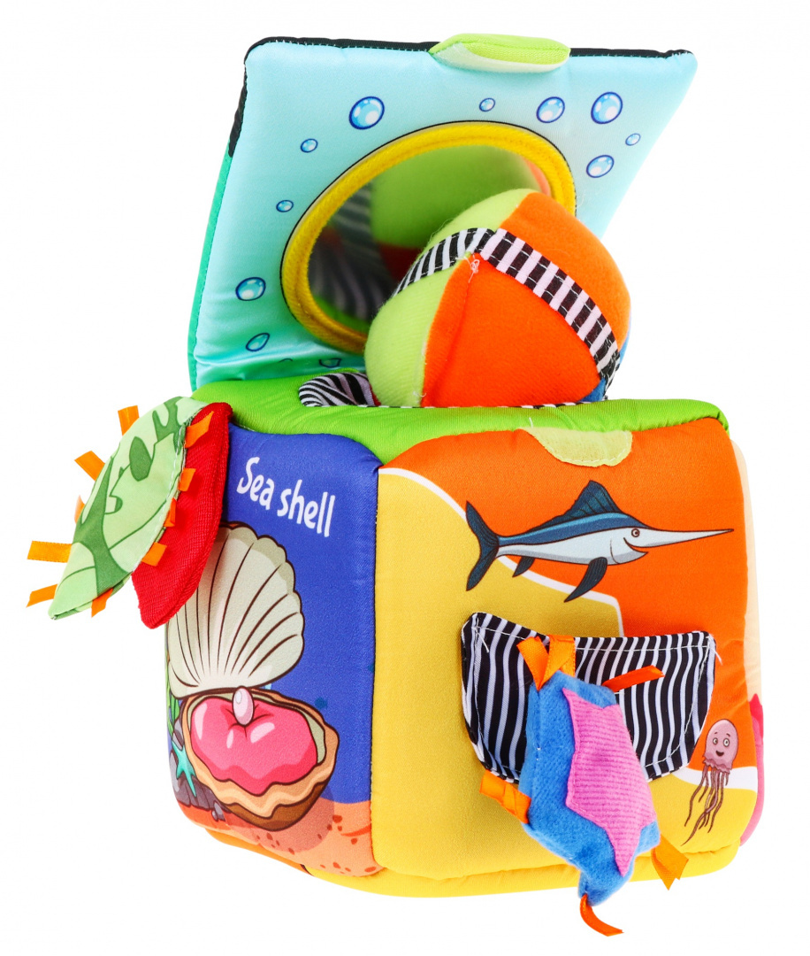 Senzorická kocka "Morský svet" pre deti 18m+ ZDN.032-4