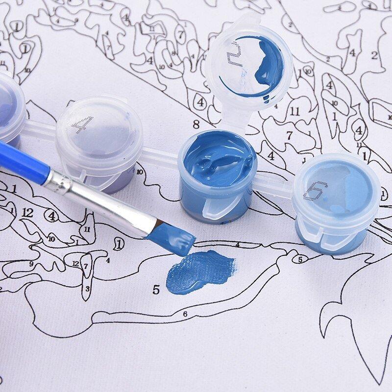 Maľovanie podľa čísel 40x50 RAMIZ - mačiatko