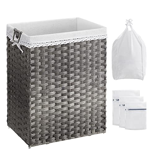 Ratanový kôš na bielizeň 90 l SONGMICS LCB390G01