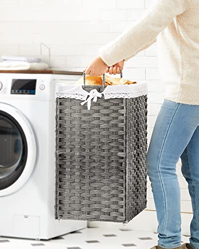 Ratanový kôš na bielizeň 90 l SONGMICS LCB390G01